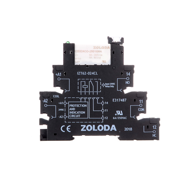 Interf.elect.6,2mm 1inv.ent.24vcc sal.250vcc 221.019